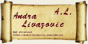 Andra Livazović vizit kartica